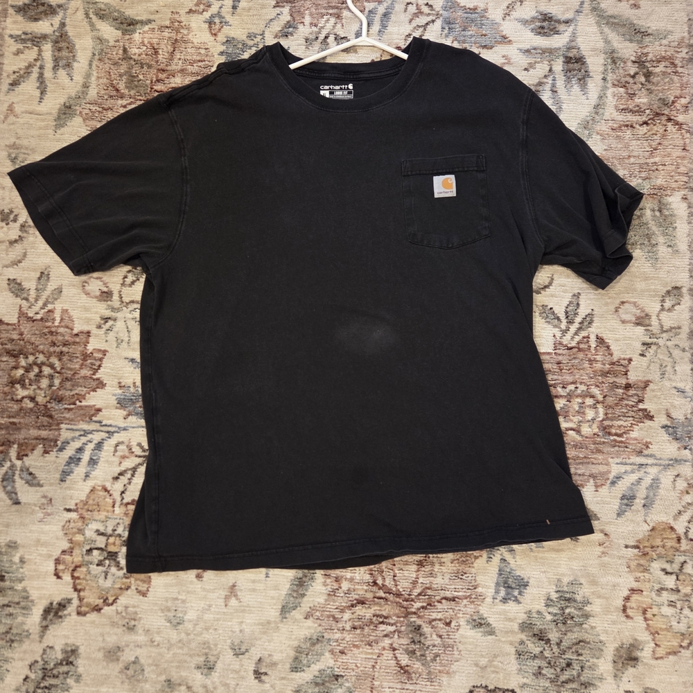 Carhartt Black Tee with Pocket - Men's XL